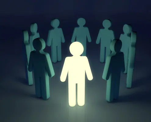 leader lit up for role modelling