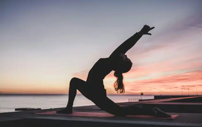 Uncomfortable yoga stretch